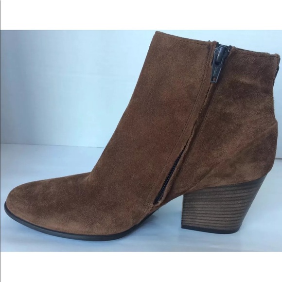 COPY - Paul Green women Brown Suede Ankle Boot Block heel 10 - Picture 5 of 12